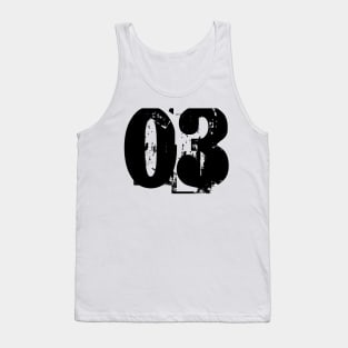 03 number Tank Top